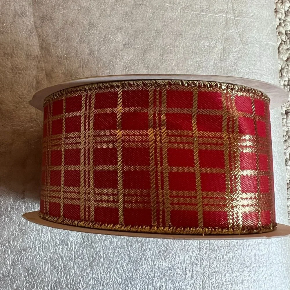 Assorted Christmas Ribbon/Garland - 12-foot length each - 5 Spools (Unopened)